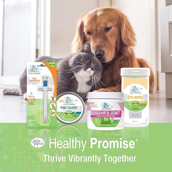 Four Paws Healthy Promise Soothing Aloe Ear Mite Remedy Solution for Cats, Odor Reducing & Itch Relief, 0.75 Fl. Oz.