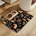 Wild Forest Animals Pet Feeding Mat–Christmas Stocking Quick Dry Absorbent Dog Cat Food Mat, Non Slip Waterproof Bowl Placemat for Messy Eaters, Pet Accessories for Floors 12"x20"