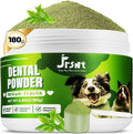 Dog Dental Powder, Dog Teeth Cleaning Powder, Natural Herbal Blend with 5 Probiotics and Lysozyme, Plaque Off Pet Tooth Cleaning, Bad Breath &Tartar Remover for Dogs & Cats, All Breeds-180g