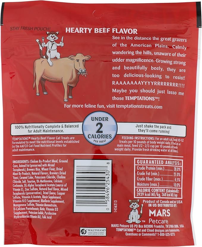 Tem6.3OZ Beef Cat Treat