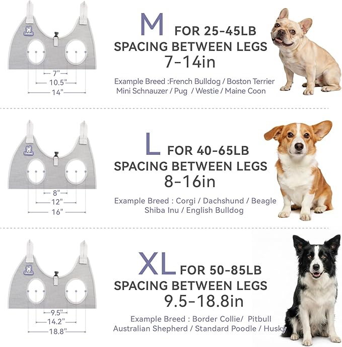 Dog Grooming Hammock Harness for Dogs & Cats with Pet Nail Clipper Trimmer - Cat Hanger Sling for Trimming Clipping Nails- Dog Hammock Restraint Bag for Small Medium Large pet （ Grey L ）