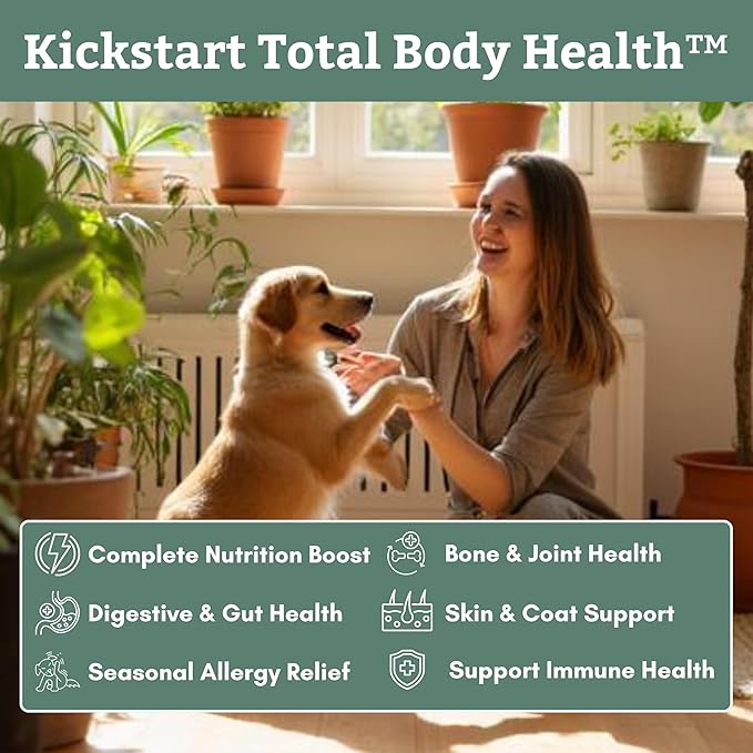 Wholistic Pet Organics Puppy Complete - Dog Multivitamin Powder - Daily Dog Vitamins and Supplements for Homemade Food - Immune System, Skin, Coat & Overall Health - All Breeds of Puppies - 45 Scoops