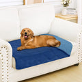 Smiry Waterproof Dog Bed Cover Blanket 30x53, Soft Reversible Pet Blanket, Washable Leakproof Cats Dogs Couch Cover for Sofa, Couch, Furniture, Navy/Blue