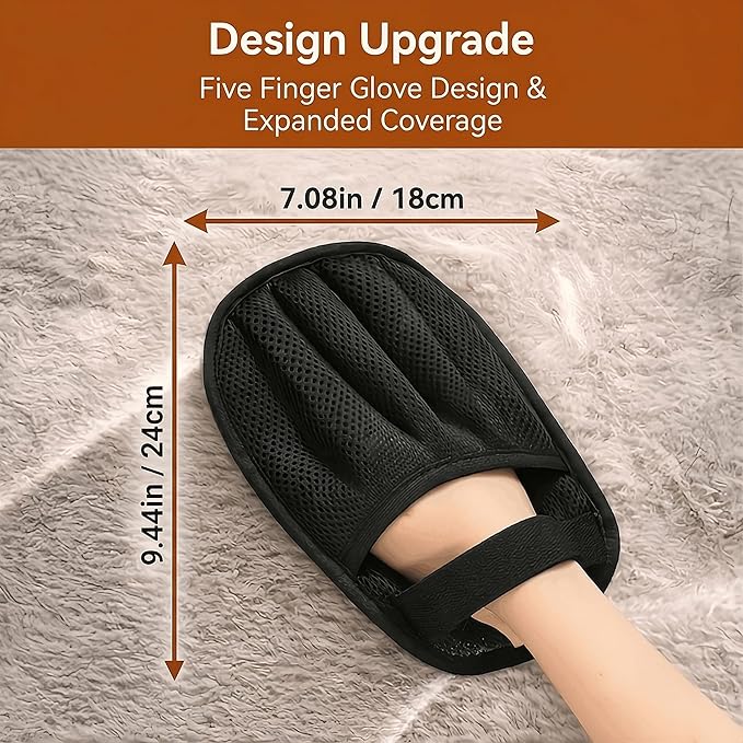 Pet Hair Removal Glove for Cats and Dogs - Electrostatic Pet Hair Remover Glove, Reusable Brush Pet Hair Remover for Couch, Carpet, Car Seat & Laundry（1PCS）