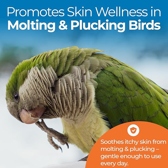 Aloe Vera Bird Spray for All Birds – Soothes Itchy Skin & Feather Plucking – 8oz Odor-Free Mist, Safe if Ingested, Daily Use Bird Mist, Softens Feathers, Natural Formula – Made in USA by UnRuffledRx™