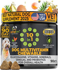 Googipet Premium Dog Multivitamin Chewable, Dog Vitamins and Supplements, Puppy Vitamins & Senior Dogs Probiotics for Gut Health + Vitamin C, Glucosamine for Dogs Joint Support (Chicken Flavor)