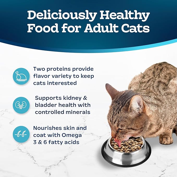 Blue Buffalo Tastefuls Adult Cat Dry Food, Multi-Protein Chicken & Turkey Recipe, 7-lb. Bag