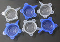 COMTIM Pet Food Can Lids, Silicone Stretch Can Lids Covers for Dog Cat Food, Reusable Expandable Universal Size Fit Most Cans and Jars, 6 Pack