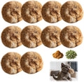 Rabbit Fur Pom Pom Ball,Real Rabbit Fur Catnip Toy - Interactive Fluffy Rolling Ball for Indoor Cats, Multi-Cat Homes & Pursuit Games, Soft Cute & Durable Play Essential for Kittens to Adults