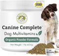 Wholistic Pet Organics Canine Complete - Dog Multivitamin Powder - 1 Lb - Daily Dog Vitamins and Supplements for Homemade Food - Immune System, Skin, Coat & Overall Health - All Breeds - 45 Scoops