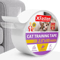 XFasten Double Sided Cat Tape for Furniture 2.5 Inches x 30 Feet, Clear Anti Cat Scratch Tape for Pets, Sticky Anti Scratching, Claw and Paw Deterrent Adhesive for Furniture Protector, Doors, Couches