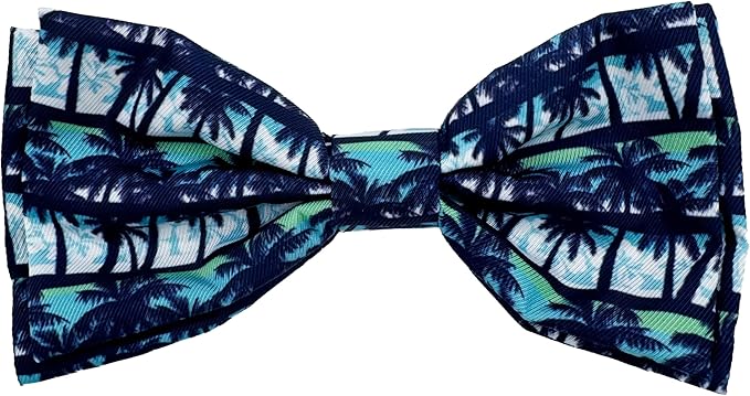 Huxley & Kent Pet Bow Tie for Dogs & Cats - Adjustable Hook & Loop Collar Accessory - Cute & Comfortable for Holidays & Celebrations - Cool Breezes, Large