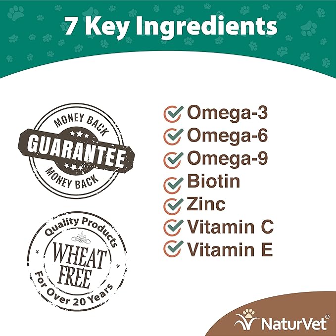 NaturVet – Skin & Coat Plus Omegas for Cats – 60 Soft Chews | Supports Healthy Skin & Glossy Coat | & VitaPet Senior Daily Vitamins for Cats, Formulated to Provide Essential Minerals, 90 g, 60 Count