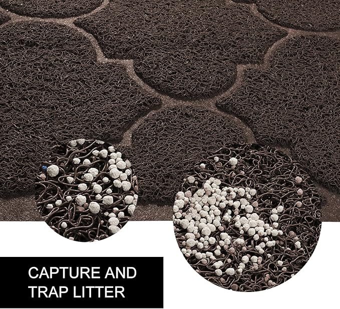 LittleTiger Cat Litter Mat, XL Super Size, Phthalate Free, Easy to Clean, 46x35 Inches, Durable, Soft on Paws, Large Litter Mat.