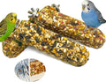 3PCS Parakeet Treat,Natural Parrots Treat Sticks,Vegetable & Grain Flavor Crunch Sticks,Bird Treats for Cockatiel Budgies Lovebirds Conure Canary Finches