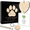 Pet Memorial Gifts for Loss of Dog, Paw Print Frame Remembrance for Dogs Cats, Pet Memorial Ornament, Dog Sympathy Keychain, Loss of Animal Sympathy Card, Remembrance Gift for Cat Lovers FF641