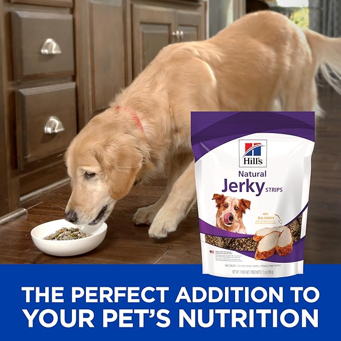 Hill's Natural Jerky Strips Dog Treats, Chicken, 7.1 oz. Bag