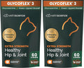VetriScience Extra Strength Healthy Hip & Joint Chews, GlycoFlex Glucosamine and Green-Lipped Mussel Joint Support Supplement for Cats, Promote Mobility and Soothe Joint Discomfort, Chicken, 60 Count