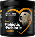 7-in-1 Probiotic + Prebiotic for Dogs. For Digestive Health, Yeast, Itchy Skin, Itchy Ears, Paw Licking. Dog Gut Health Probiotics Supplement 5 Billion CFU Multi-Strain Formula. Daily Powder Topper
