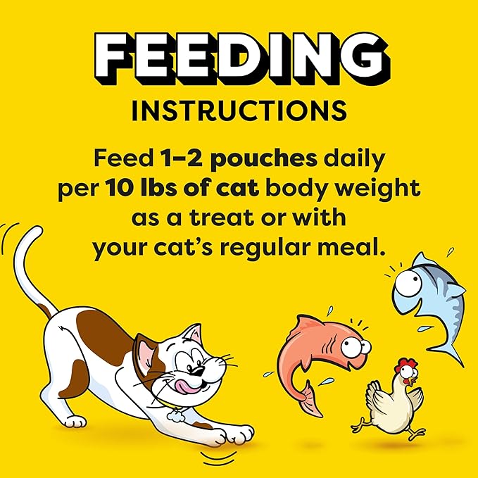 Temptations Creamy Puree Squeezable Lickable Cat Treats, Wet Cat Treats with Chicken, Salmon, and Tuna Variety Pack, 0.42 oz. Tubes, 24 Count
