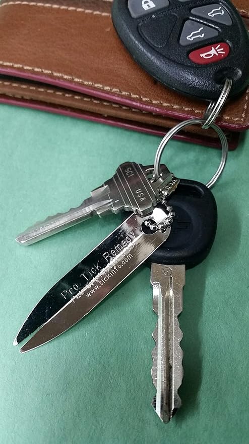 ProTick Remedy (2 Pack) – Precision Steel Tick Remover, Magnifier, Chain, Tick ID Card, Tick ID Information. Helps Deal with All Ticks Sizes from Humans and Animals