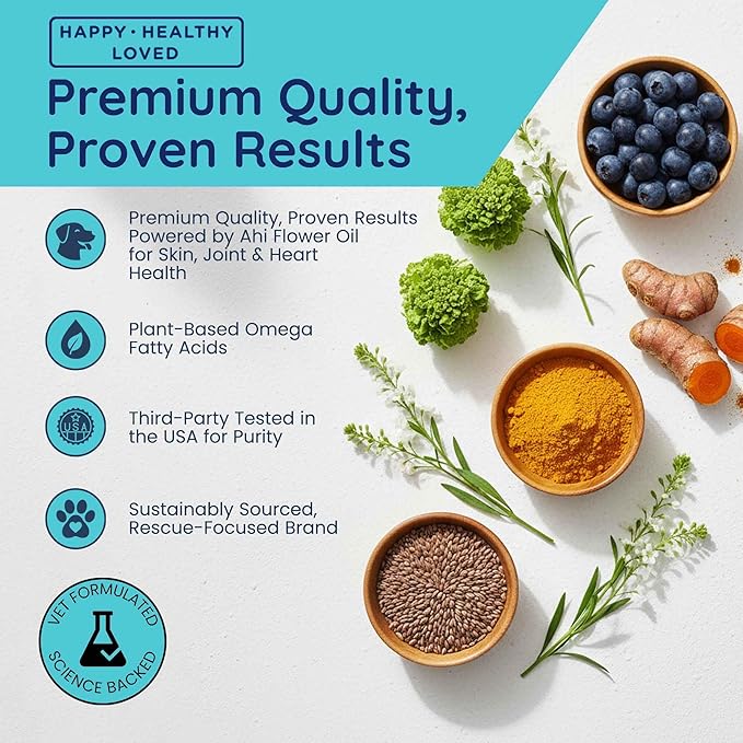 Daily Hip & Joint Multivitamin Soft Chew for Dogs with Superfoods, Probiotics, Plant-Based Omegas, kollaGen II-xs - Calms Skin, Reduces Inflammation, Improves Mobility & Promotes Longevity