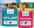 VetIQ Glucosamine Hip & Joint Supplement for Dogs, 180 Soft Chews + VetIQ Multivitamin Supplement for Dogs, 60 Count, Dog Supplements Made in The USA