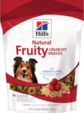 Hill's Natural Fruity Snacks, Crunchy Dog Treats, Cranberries & Oatmeal, 8 oz. Bag