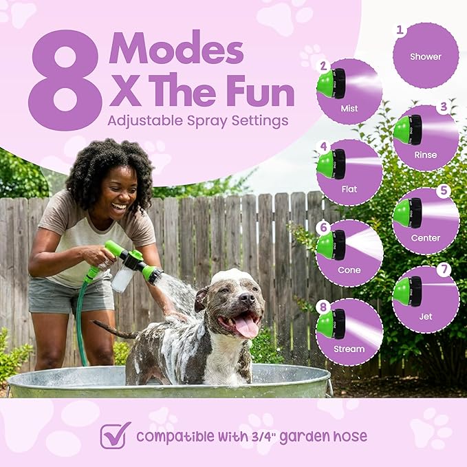 Girl With The Dogs Soap & Shampoo Dispenser for Pet Wash and Garden Hose Sprayer Nozzle