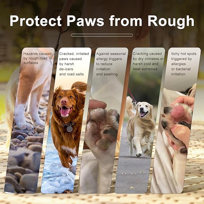 FlowFish Dog Paw Balm 1 oz for Dog and Cat, Soothing Paw Balm, Lick-Safe, for Drying and Cracked Pads, Moisturizing and Healing Dry and Cracked Paw Balm, Improves Rough Paws(2 PCS)