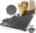 Silicone Cat Litter Mat 24"x15" (Keep Floor Clean)(Easy Clean)(Anti-Crease)(Built to Last)(Non-Slip)(Double Layer Detachable)(Soft on Paws)(Claw-Proof)