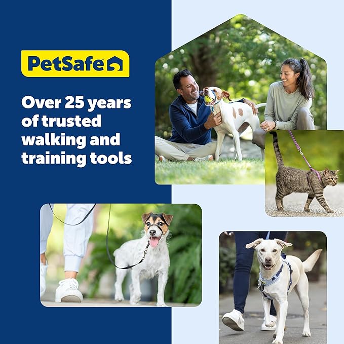 PetSafe Easy Walk No-Pull Dog Harness - The Ultimate Harness to Help Stop Pulling - Take Control & Teach Better Leash Manners - Helps Prevent Pets Pulling on Walks, Small/Medium, Red/Black