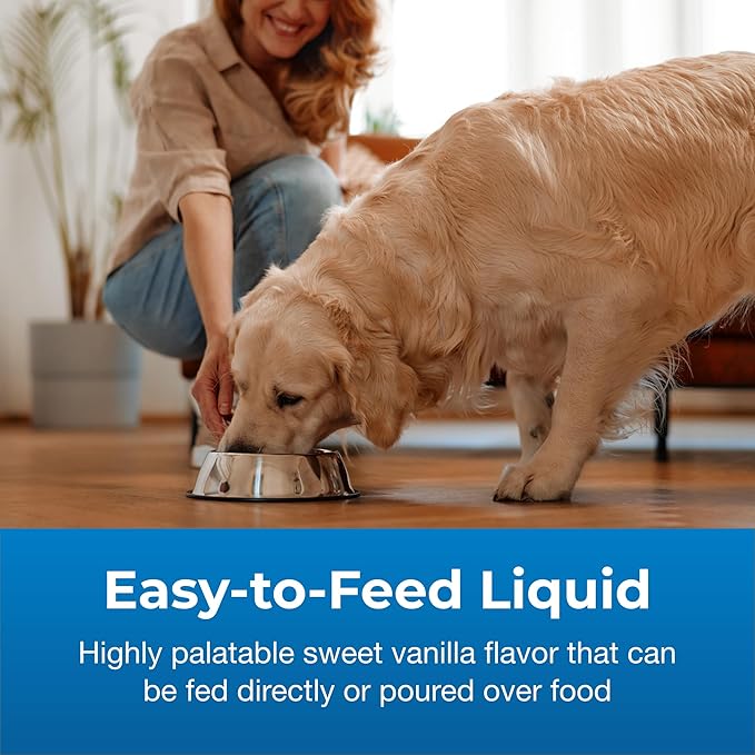 PetAg Dyne High Calorie Liquid Nutritional Supplement for Dogs & Puppies 8 Weeks and Older - 32 oz - Supports Performance and Endurance - Sweet Vanilla Flavor