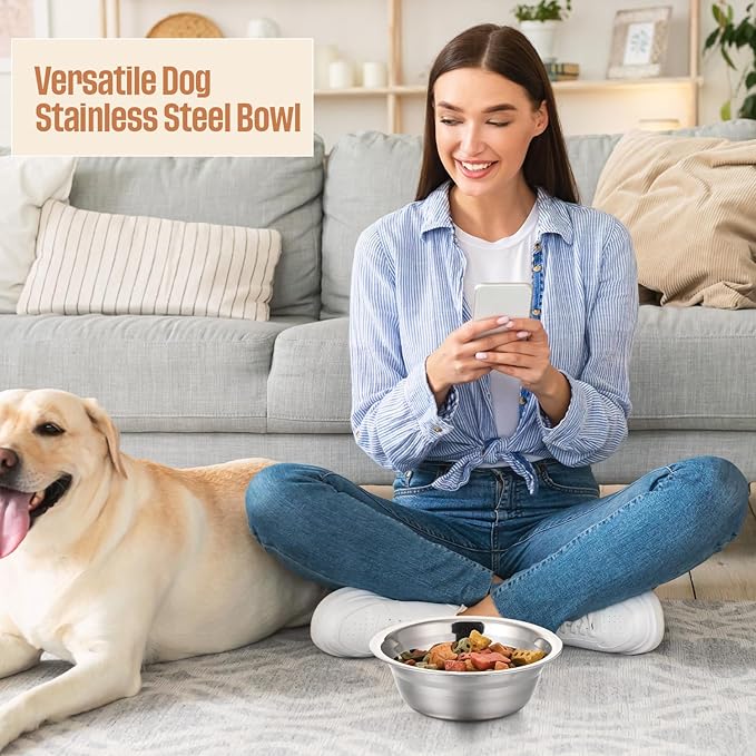 Zhehao 30 Pcs Stainless Steel Dog Bowls Bulk Metal Dog Food and Water Container Replacement Lightweight Pet Bowl for Cage Kennel and Crate(16 oz)