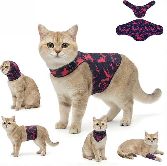 DAJIDALI® Dog & Cat Anxiety Vest & Spay Recovery Suit – Silent Calming Wrap for Surgery, Thunderstorms – Breathable Cone Alternative