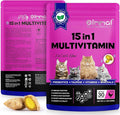 Cat Multivitamin Chews - Multivitamin Soft Chews for Cats, Cat Vitamin Supplements Support Immune Function & Digestive Function, Skin & Coat Health, Joint Support, Chicken Flavor - 100g / 30 Chews
