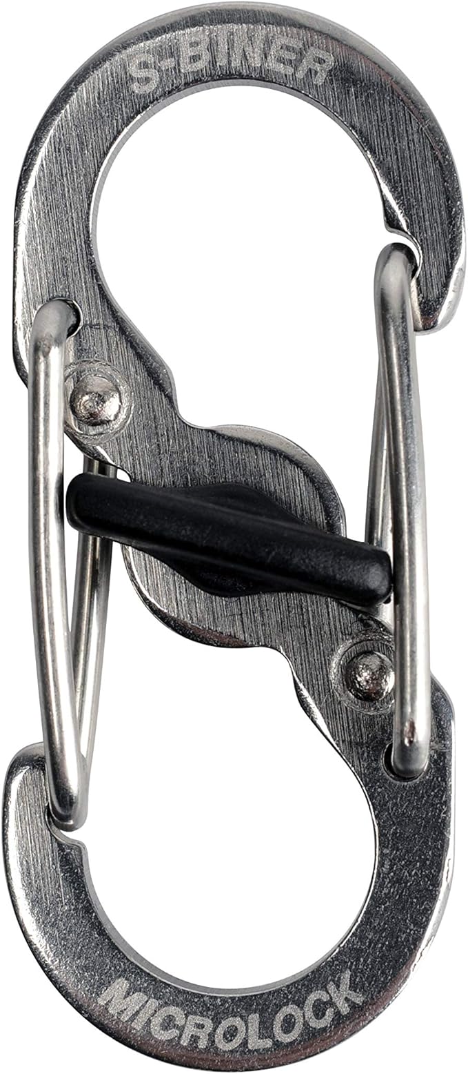 NiteIze PLSBM-11-R3Nite Ize S-Biner TagLock, Double-Gated Carabiner, Stainless Steel