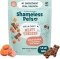 Shameless Pets Soft & Chewy Dog Treats, Reelin' Salmon Meaty Tenders, 1.5lb – Real Salmon is 1st Ingredient – Grain Free, No Corn or Soy – Digestive Support – for Small, Medium & Large Dogs