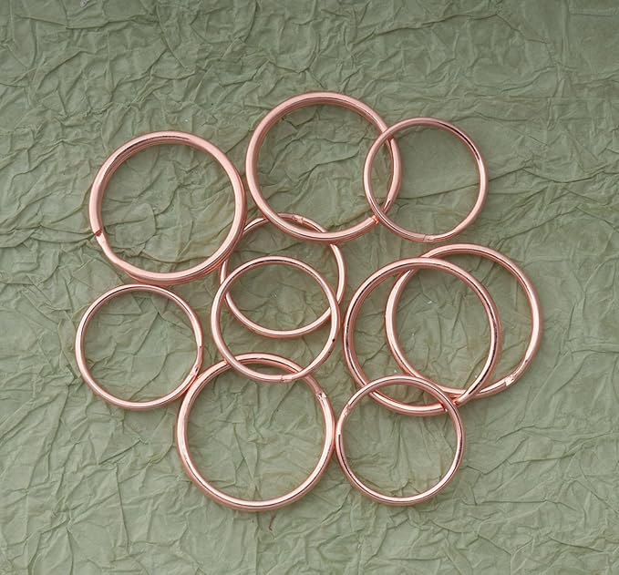 5 Pcs Dog Tag Clips with 5 Pcs 3/4 Inch 1 Inch Keychain Metal Rings for Pet Kitten Cat Collars ID Holder