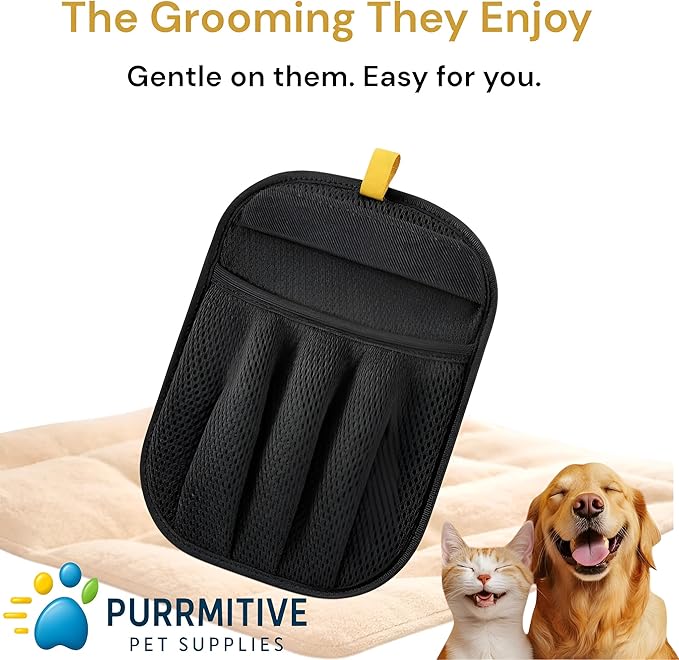 2 PCS Pet Hair Removal Glove for Cats and Dogs - Electrostatic Pet Hair Remover Glove, Reusable Brush Pet Hair Remover for Couch, Carpet, Car Seat & Laundry