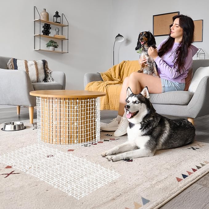 Zopeal 6.5ft Cat Repellent Mat with 8 Ground Stakes 8 Zip Ties, Spikes Deterrent Mat Keep Dog Off Couch for Indoor Outdoor Keep Pet Off Yard Garden, 79 x 12 Inch/1 Roll