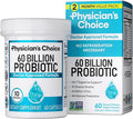 Physician's CHOICE Probiotics 60 Billion CFU - 10 Strains + Organic Prebiotics - Immune, Digestive & Gut Health - Supports Occasional Constipation, Diarrhea, Gas & Bloating - for Women & Men - 60ct