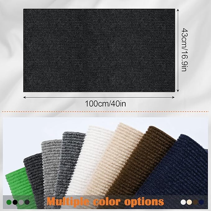 Cat Scratch Furniture Protector - 40" x 17" Trimmable Self-Adhesive Cats Claws Scratch Pads, DIY Cat Climbing Couch Protector for Scratch Post Cat Tree Replacement Indoor (Black)