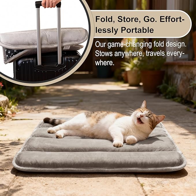 Dog Crate Pad, Ultra Soft & Anti-Slip Kennel Mat, Secure Fit for Metal Crates & Dog Cages, Washable Cozy Bed for Small Medium Large Dogs (Light Brown, XS(18"*12"*1.5"))