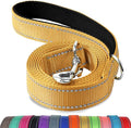 Joytale Dog Leash, 5 FT Double-Sided Reflective, Padded Handle Nylon Heavy Duty Leashes for Medium & Large Dogs Walking, Khaki
