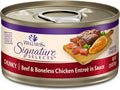 Wellness CORE Signature Selects Chunky Adult Wet Cat Food, Natural, Protein-Rich, Grain Free, 2.8 Ounce, 12 Pack (Beef & Chicken)