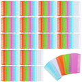 100 Pcs Pet Flea Combs, Double Sided Fine & Wide Tooth Comb for Cats and Dogs, 5-Color Assortment for Tear Stain Removal, Flea, Lice, and Dandruff Grooming Tool