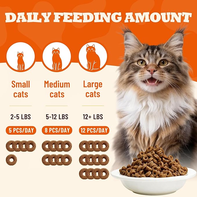 8 oz L-Lysine Cat Treats L-Lysine for Cats Chicken Flavor Cat Training Treats Cat Immune Support Healthy Cats Snacks