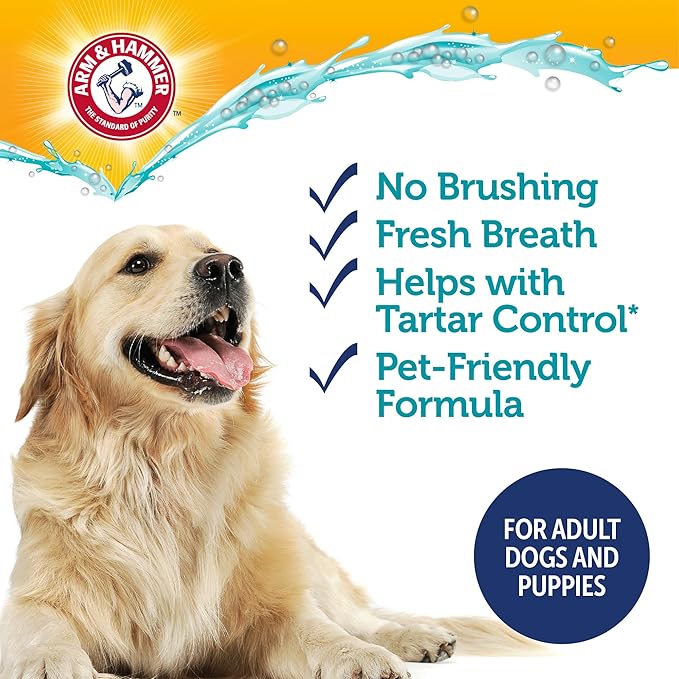 Arm & Hammer Complete Care Dog Dental Spray, Mint Flavor, Easy Brushless Dog Breath Freshener, Baking Soda Enhanced Formula for Fresh Dog Breath, 6oz - 2 Pack