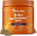 Zesty Paws Multivitamin Treats for Dogs, Glucosamine Chondroitin Joint Support + Digestive Enzymes & Probiotics, Grain Free Dog Vitamins and Supplements for Skin & Coat, Peanut Butter - 90ct